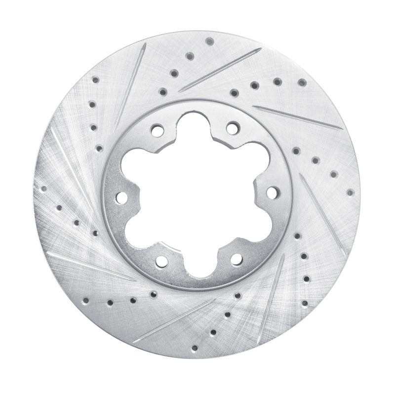 Ford Transit-150 Brake Rotor (1) - Front Left - R1 Concepts - Drilled & Slotted - Silver - `20-`25